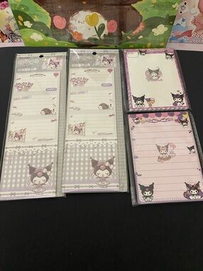 Sanrio Kuromi Notepad Set - Lavender & Pink